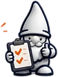 threndle.ai gnome mascot holding a checklist clipboard, illustrating what to check before relying on Claude for Small Business
